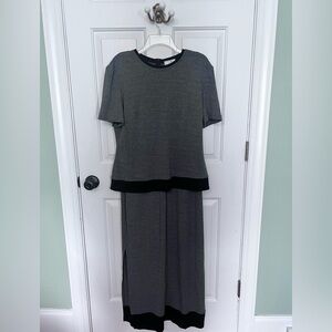 Joseph Ribkoff Charcoal and Black Ensemble